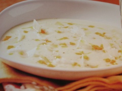 Zuppa di porri, patate e zucca