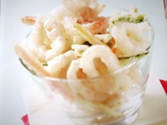 Ricetta della tempura di totani e verdure