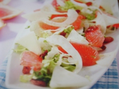 Ricetta insalata di finocchi, asiago e pompelmo