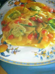 ricetta facile e veloce ravioli di magro all'uvetta