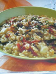 ricetta facile e veloce risotto affumicato con verdure arrosto